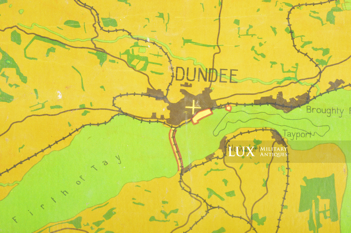 Luftwaffe night bombing map « Edinburgh / Dundee », « Blitz / Battle of Britain » - photo 12