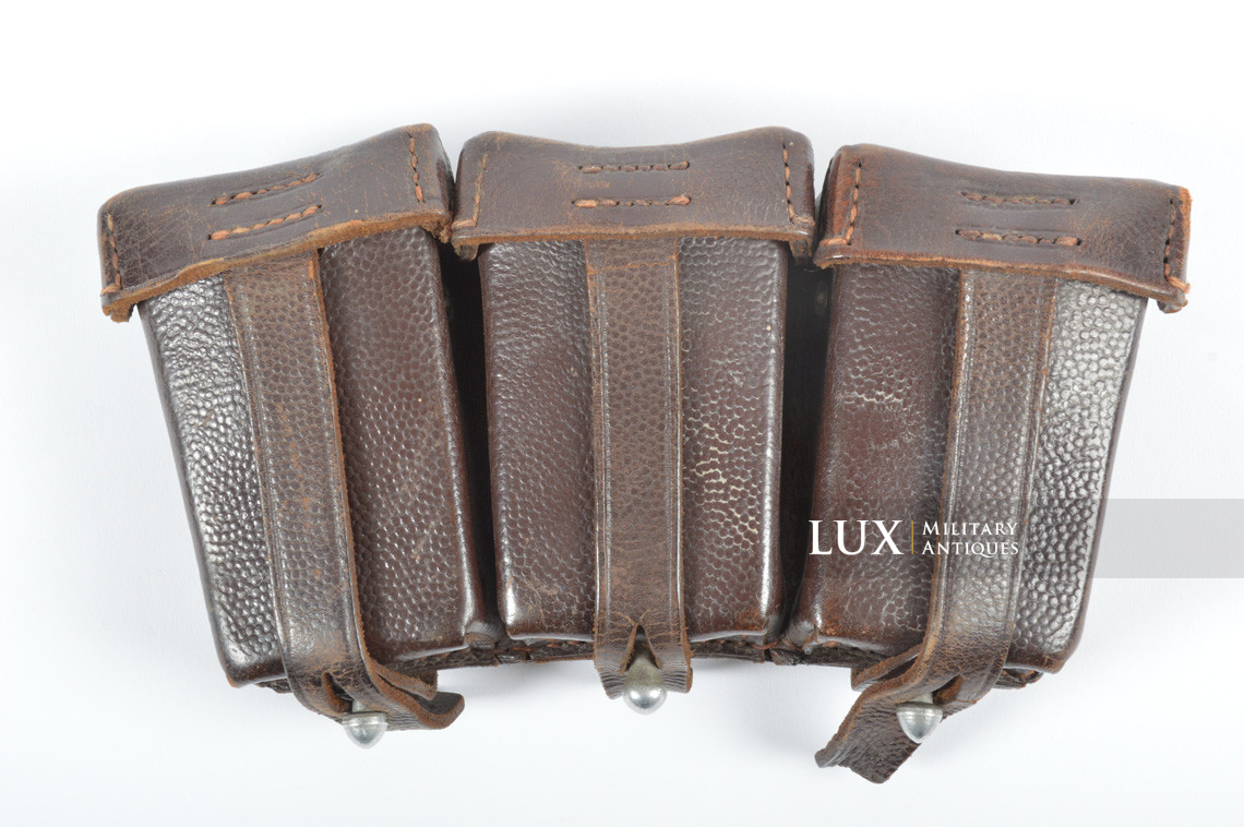 Pair of early war German Luftwaffe K98 ammunition pouches, « L.B.A.(S) 38 » - photo 8