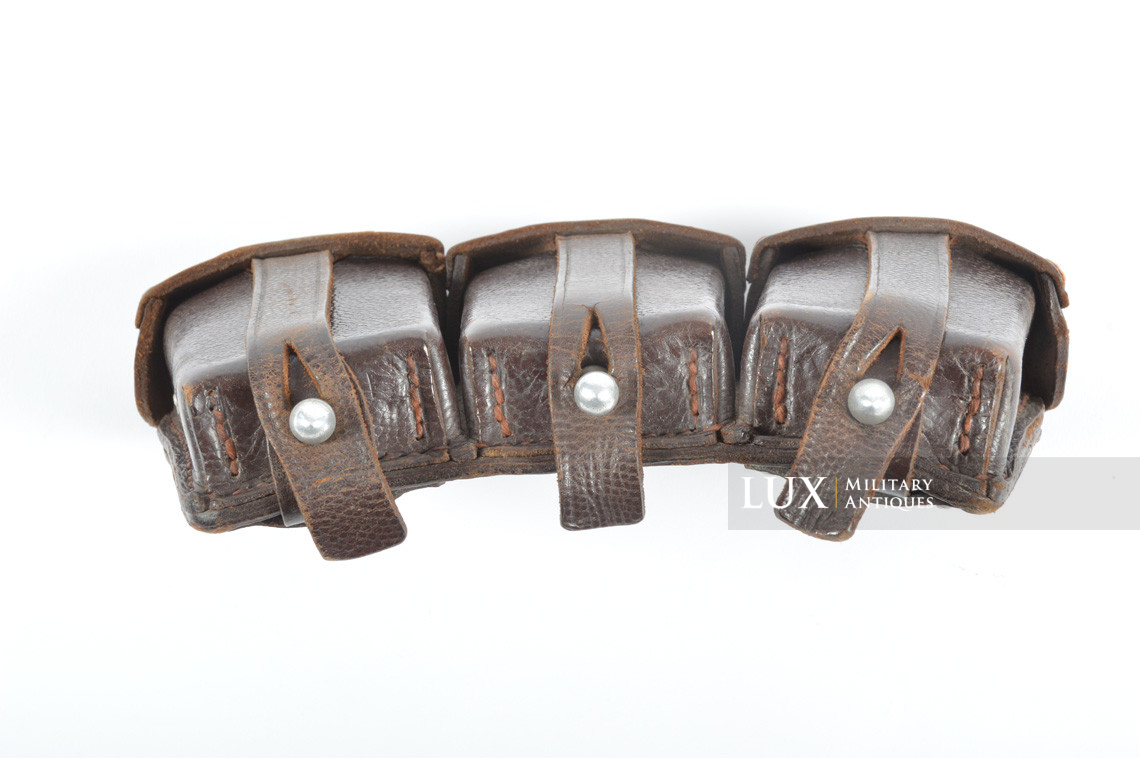 Pair of early war German Luftwaffe K98 ammunition pouches, « L.B.A.(S) 38 » - photo 10