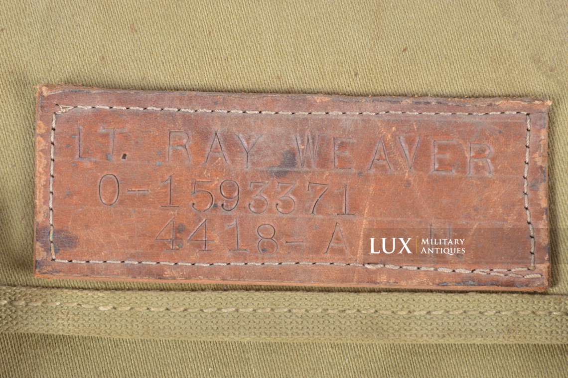US M-1936 musette bag, named, « LT. RAY WEAVE » - photo 7