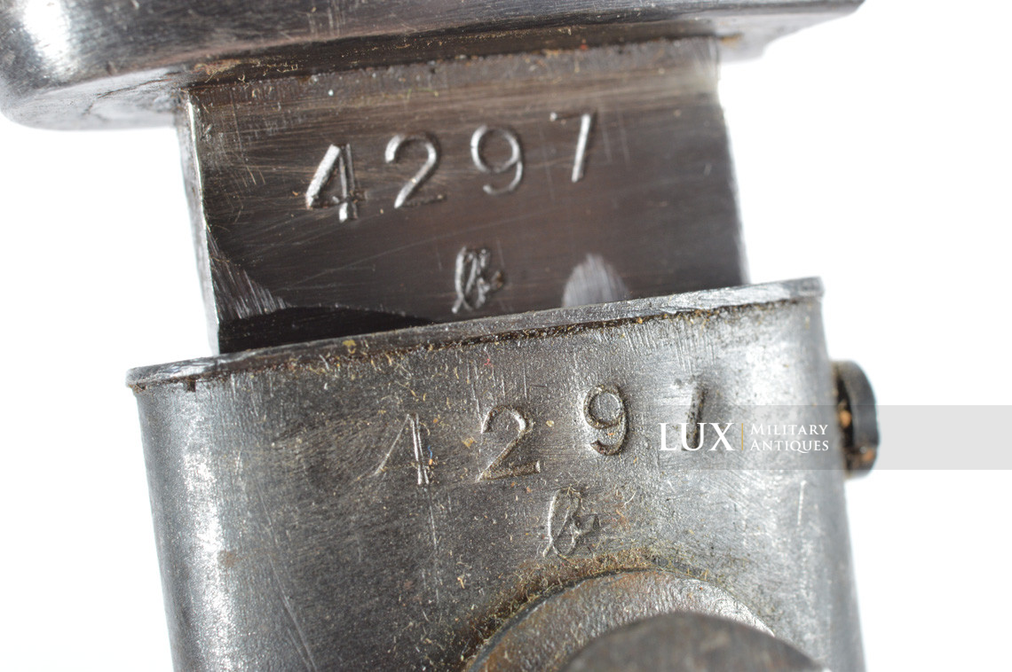 Baïonnette allemande 98k milieu de guerre, « 43asw » - photo 21