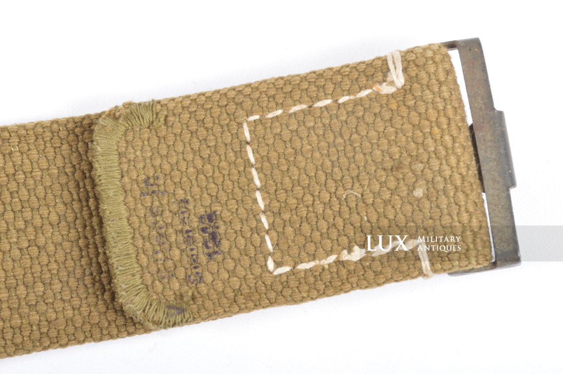 Unissued German Heer / Luftwaffe Tropical EM's combat web belt, « 1942 » - photo 8