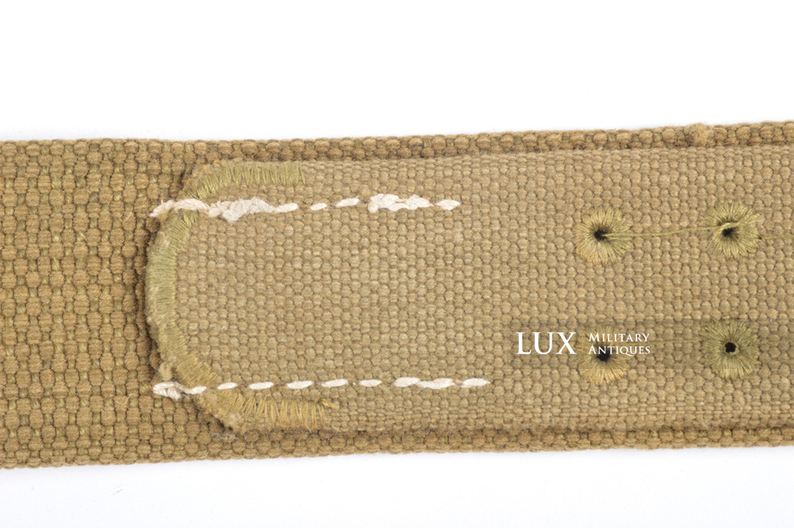 Unissued German Heer / Luftwaffe Tropical EM's combat web belt, « 1942 » - photo 13