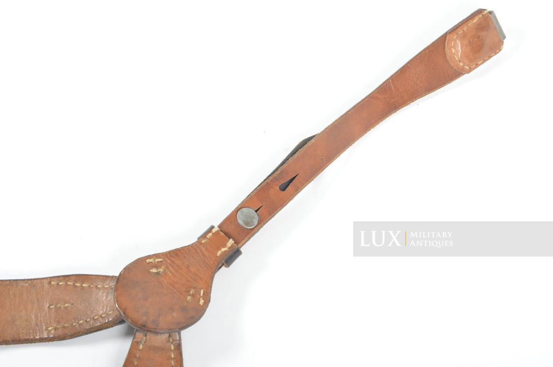 German late-war leather combat y-straps, RBNr « 0/0390/0067 » - photo 21