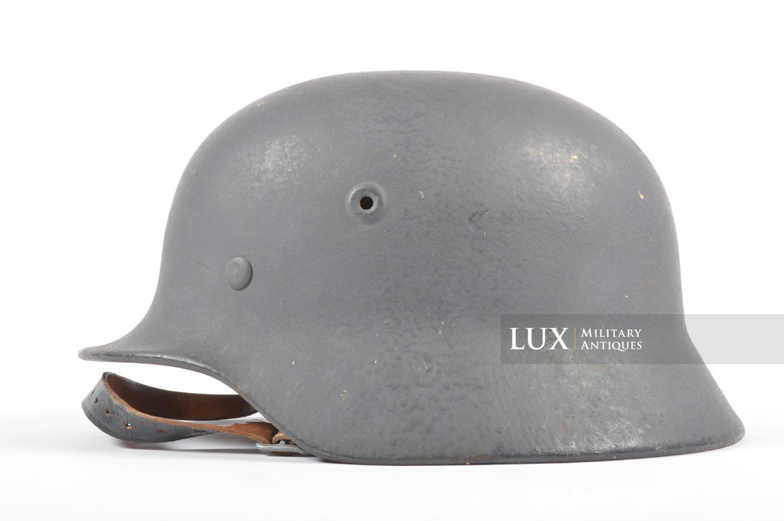 Rare casque allemand M40 Luftwaffe fin de guerre, « Q66 » - photo 4