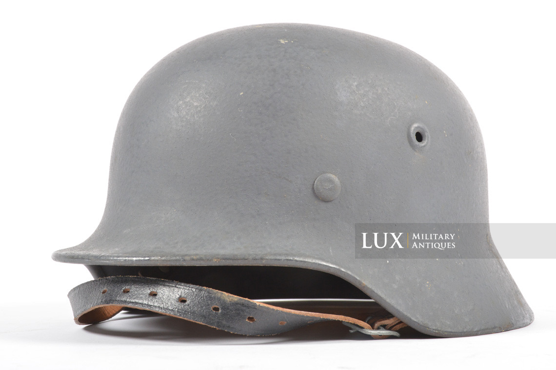 Rare casque allemand M40 Luftwaffe fin de guerre, « Q66 » - photo 7