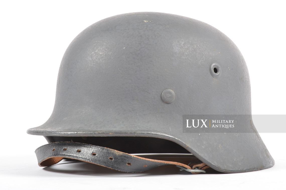 Rare casque allemand M40 Luftwaffe fin de guerre, « Q66 » - photo 7