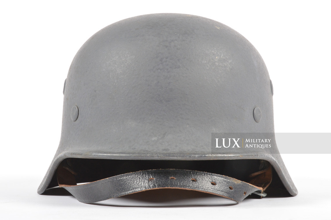 Rare casque allemand M40 Luftwaffe fin de guerre, « Q66 » - photo 8