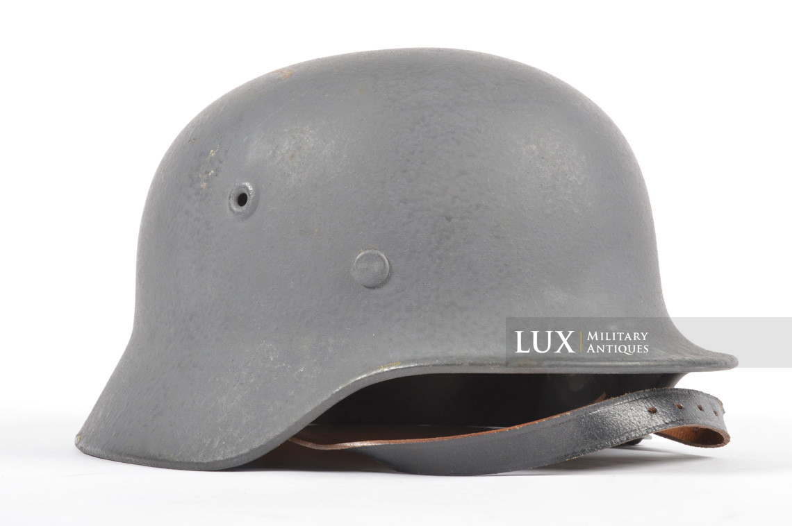Rare casque allemand M40 Luftwaffe fin de guerre, « Q66 » - photo 9