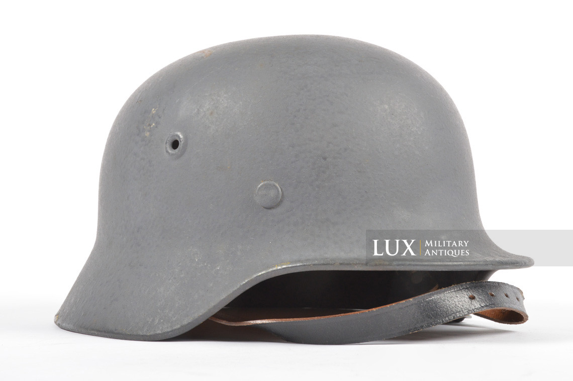 Rare casque allemand M40 Luftwaffe fin de guerre, « Q66 » - photo 9