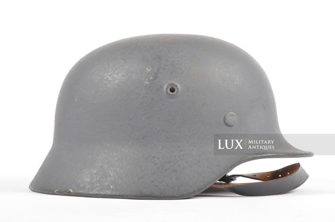 Rare casque allemand M40 Luftwaffe fin de guerre, « Q66 » - photo 10
