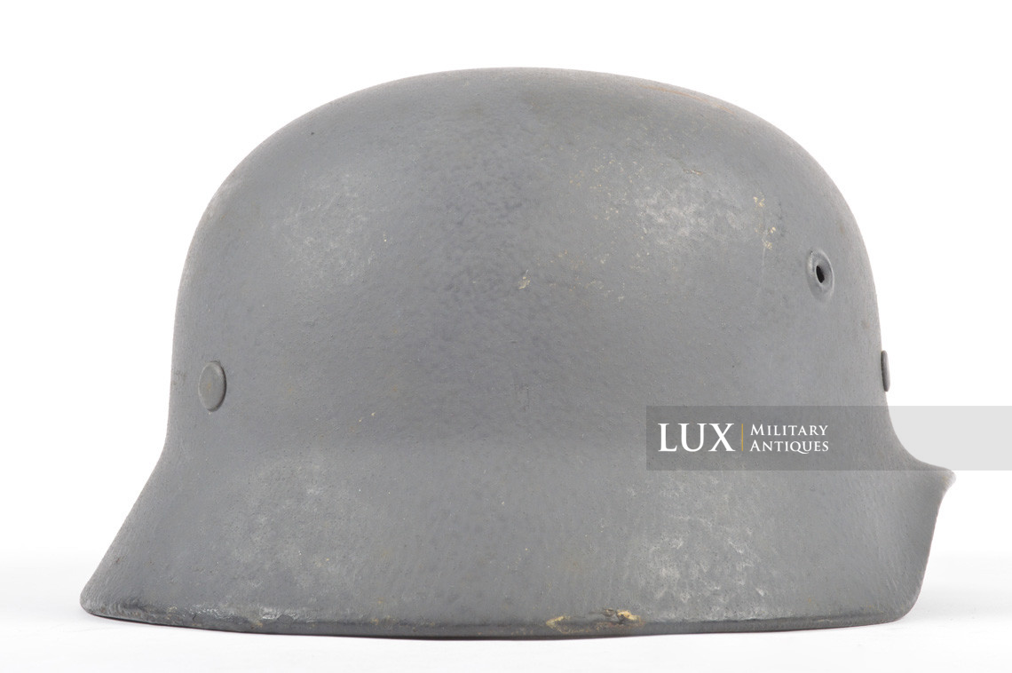 Rare casque allemand M40 Luftwaffe fin de guerre, « Q66 » - photo 11
