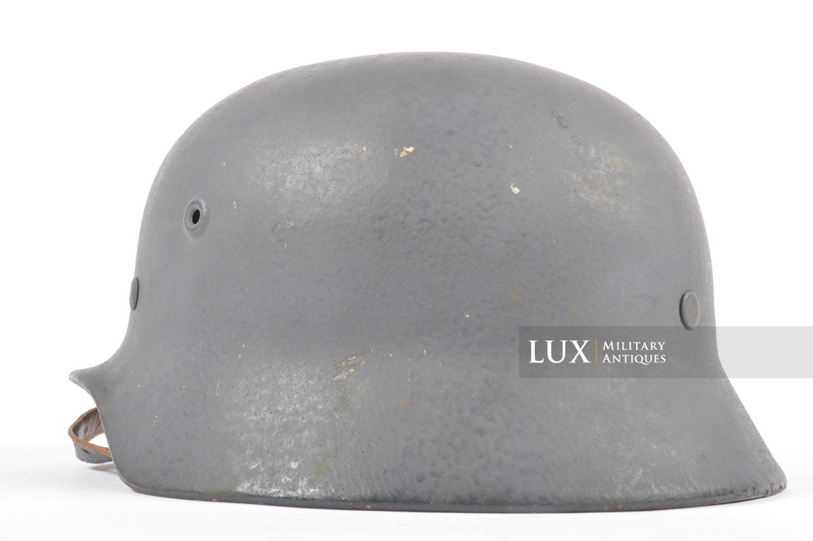 Rare casque allemand M40 Luftwaffe fin de guerre, « Q66 » - photo 13
