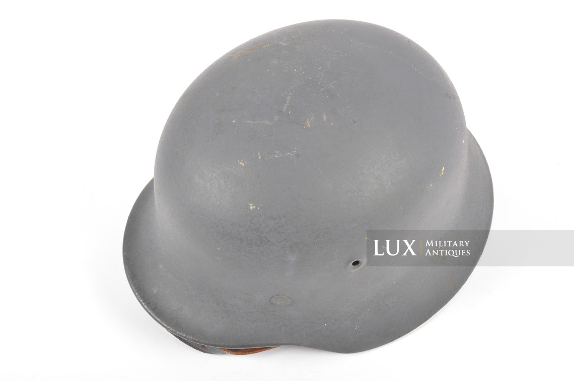 Rare casque allemand M40 Luftwaffe fin de guerre, « Q66 » - photo 14