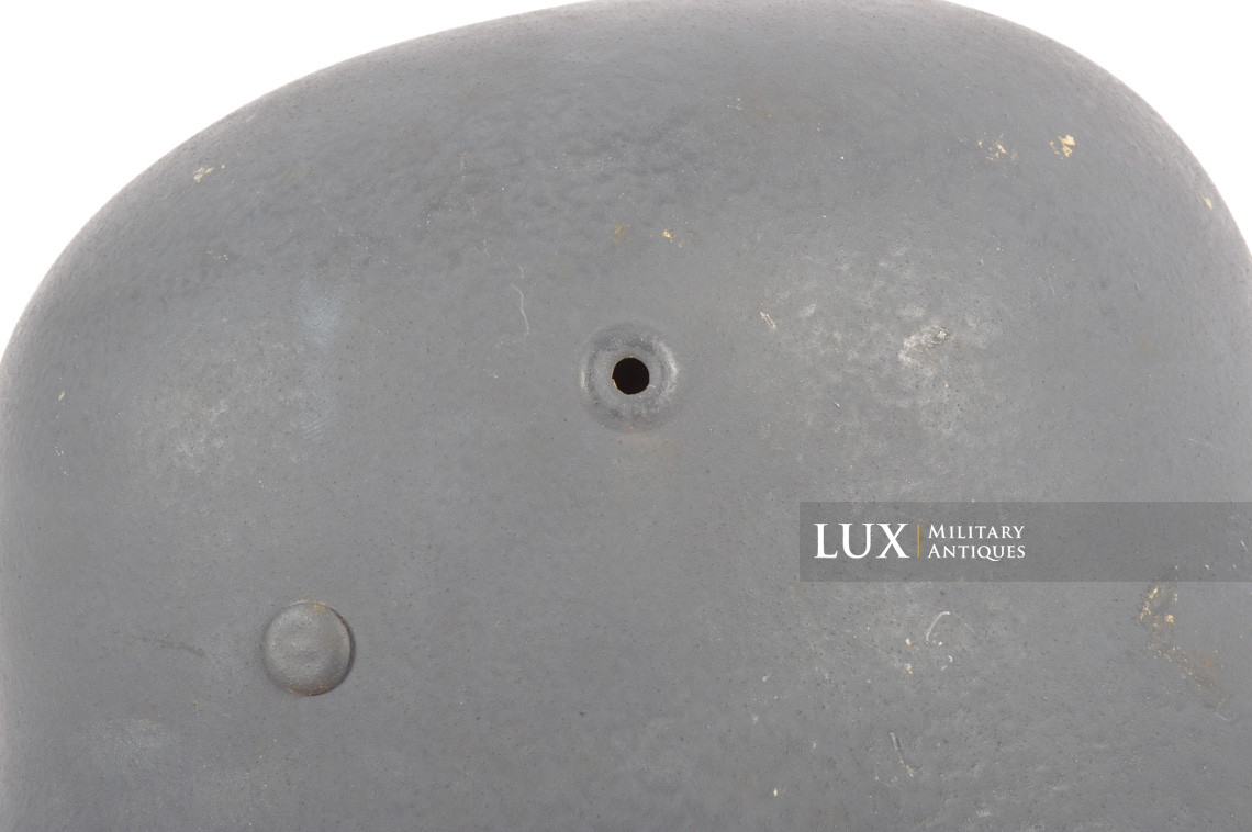 Rare casque allemand M40 Luftwaffe fin de guerre, « Q66 » - photo 15