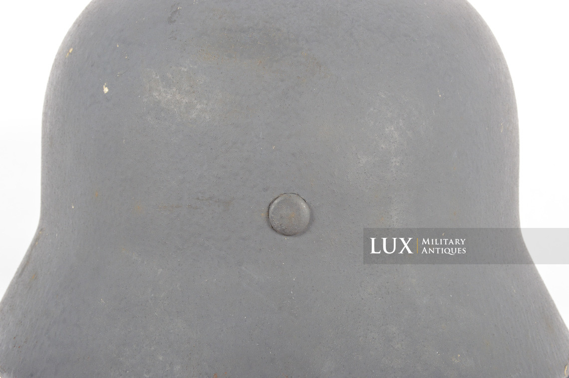 Rare casque allemand M40 Luftwaffe fin de guerre, « Q66 » - photo 22