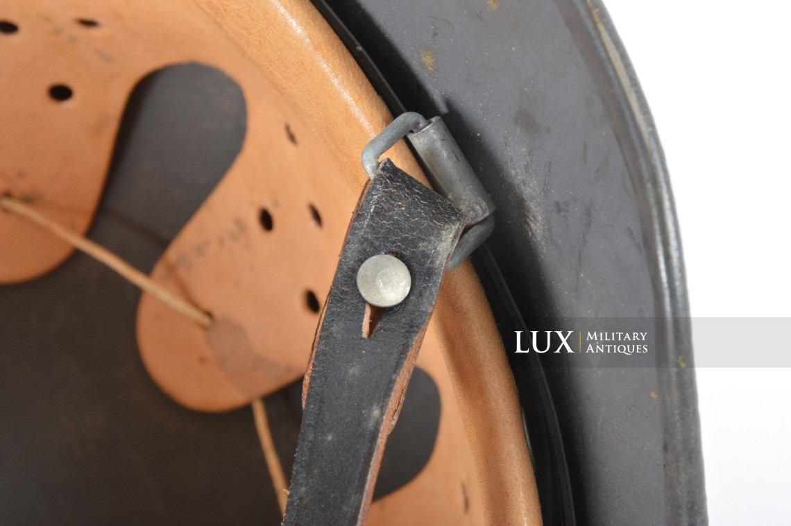 Rare casque allemand M40 Luftwaffe fin de guerre, « Q66 » - photo 28
