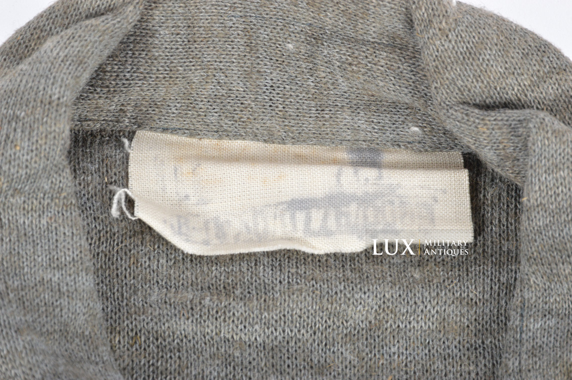 Chemise réglementaire Heer / Waffen-SS fin de guerre en laine, « RBNr » - photo 10