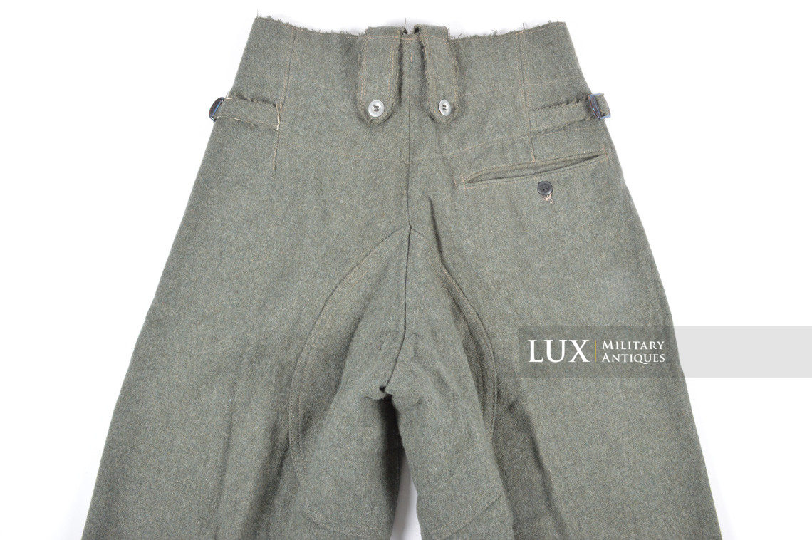 Rare pantalon de combat M43 Waffen-SS, « SS-BW » - photo 25