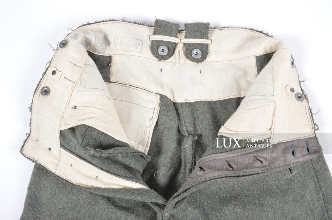 Rare pantalon de combat M43 Waffen-SS, « SS-BW » - photo 32