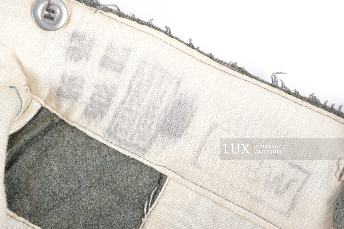 Rare pantalon de combat M43 Waffen-SS, « SS-BW » - photo 33