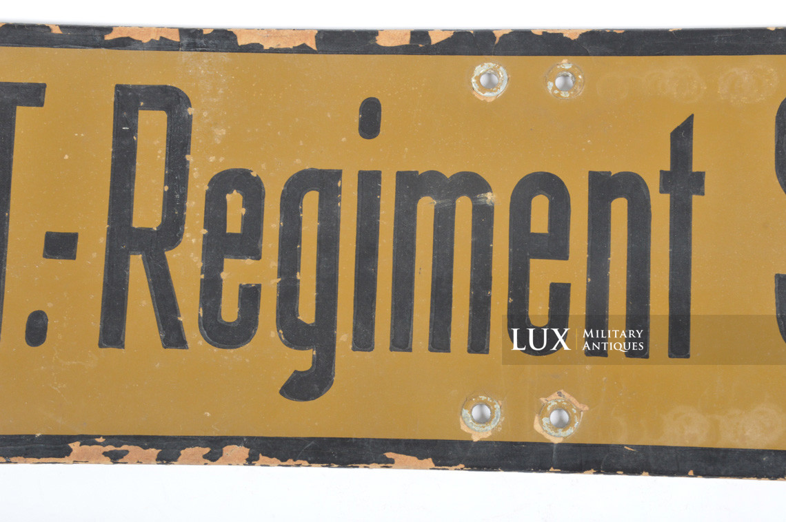 Panneau directionnel allemand de l’Organisation Todt, « OT-Regiment Speer » - photo 9