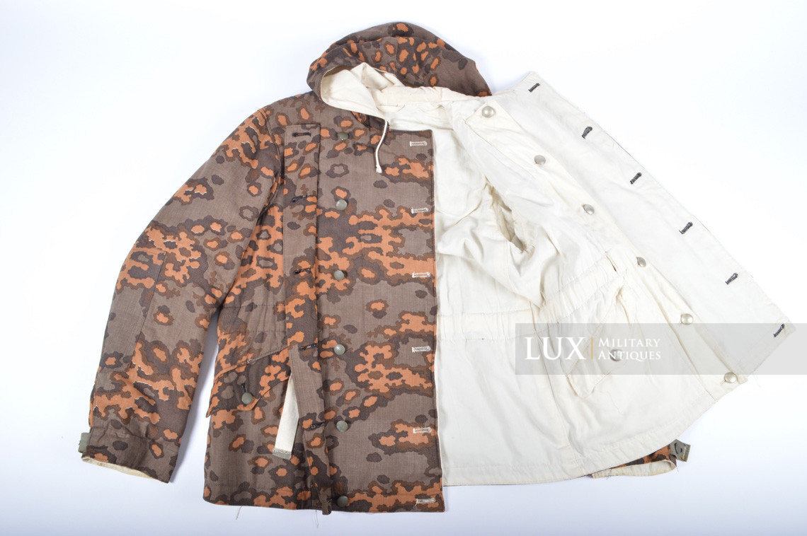 Parka Waffen-SS réversible automne / hiver en camouflage feuille de chêne, état neuf - photo 21