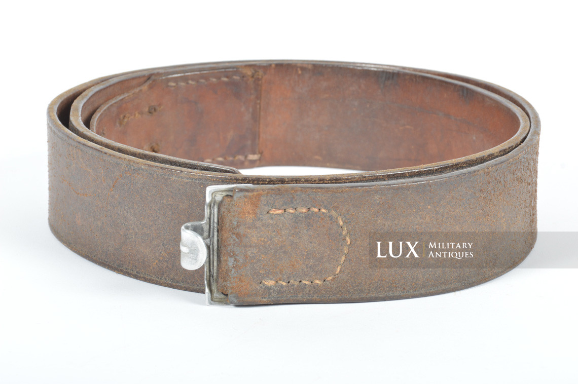 Early Luftwaffe chocolate brown combat service belt, « 1938 » - photo 4