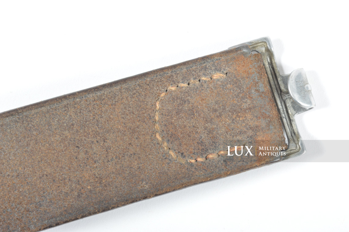 Cuir de ceinturon allemand Luftwaffe précoce en cuir brun chocolat, « 1938 » - photo 7