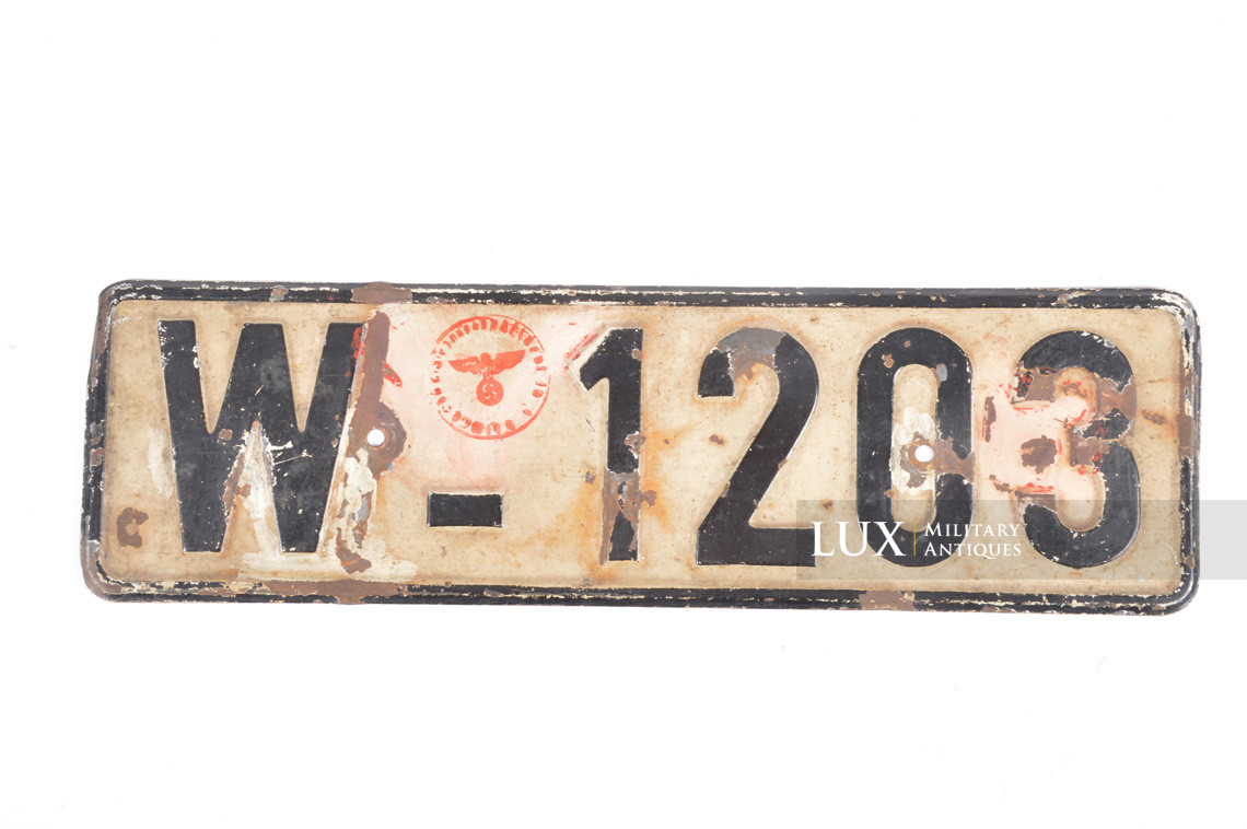 German Heer vehicle license plate - Lux Military Antiques - photo 4