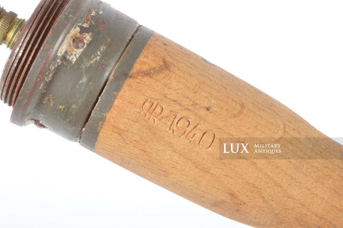 Early German M24 stick grenade wood handle, « 1940 » - photo 10