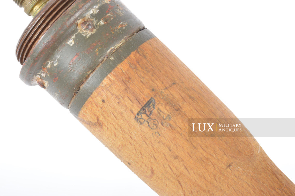 Early German M24 stick grenade wood handle, « 1940 » - photo 11