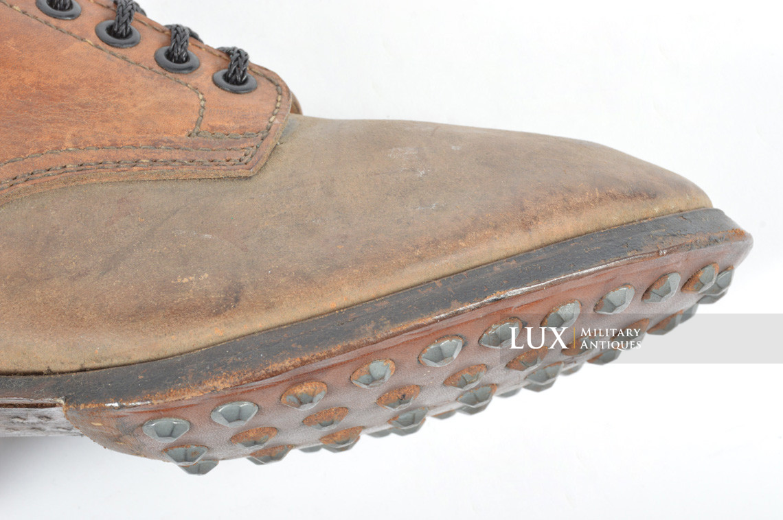 Unissued early-war German low ankle combat boots, « 1940 » - photo 12