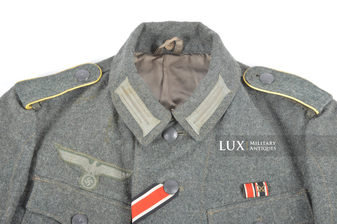 Unissued Heer M42 EM combat tunic, « Signals / Italian wool » - photo 8