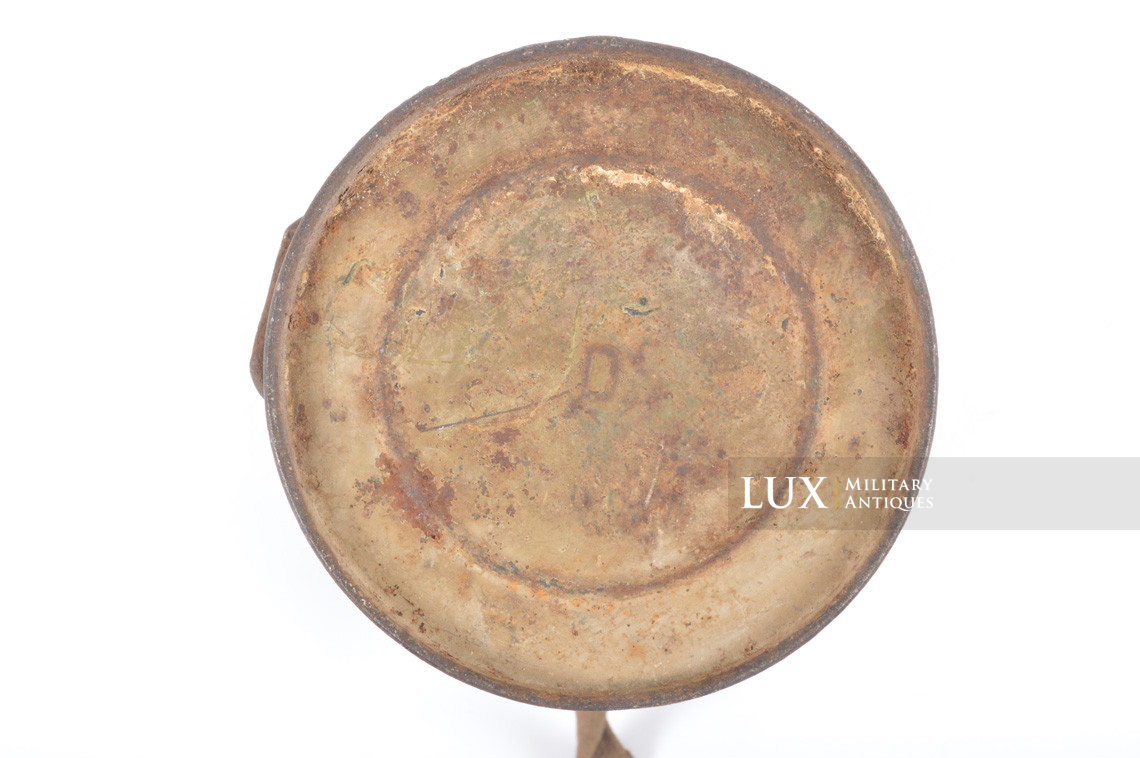 German three tone camouflage gasmask canister, « untouched / as found » - photo 12