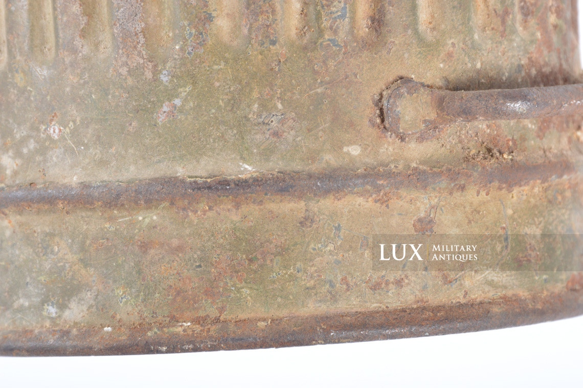 German three tone camouflage gasmask canister, « untouched / as found » - photo 18