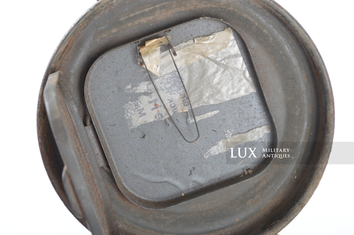 German three tone camouflage gasmask canister, « untouched / as found » - photo 28