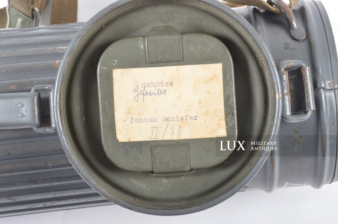 Masque anti-gaz allemand Luftwaffe précoce, « nominatif » - photo 20