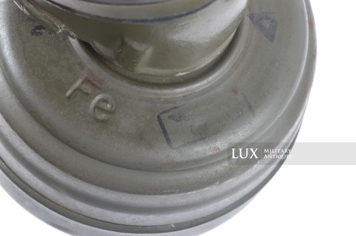 Early German Luftwaffe gas mask canister set, « named » - photo 28