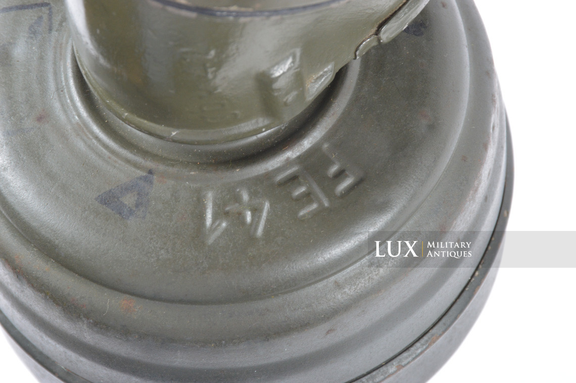 Early German Luftwaffe gas mask canister set, « named » - photo 29