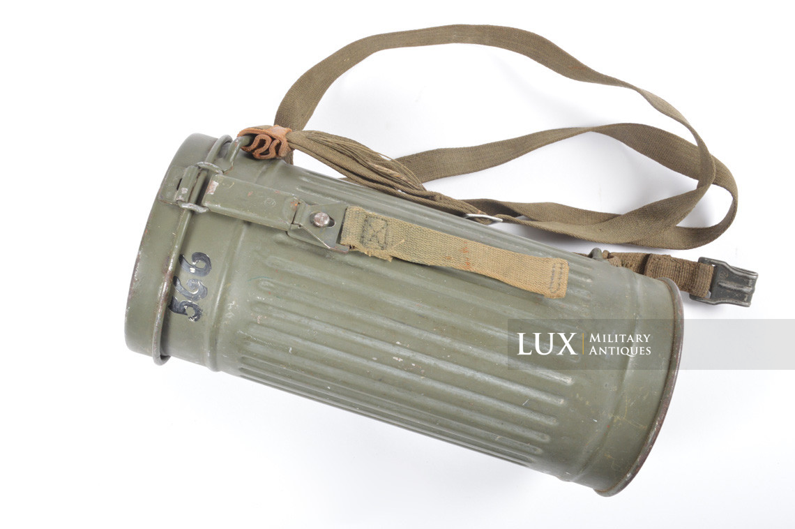 Early-war German gas mask canister set, named « Kavallerie-Panzer-Abwehr-Zug » - photo 7