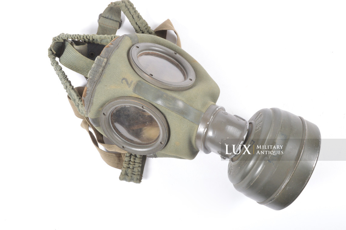 Early German gas mask canister set, « named » - photo 28