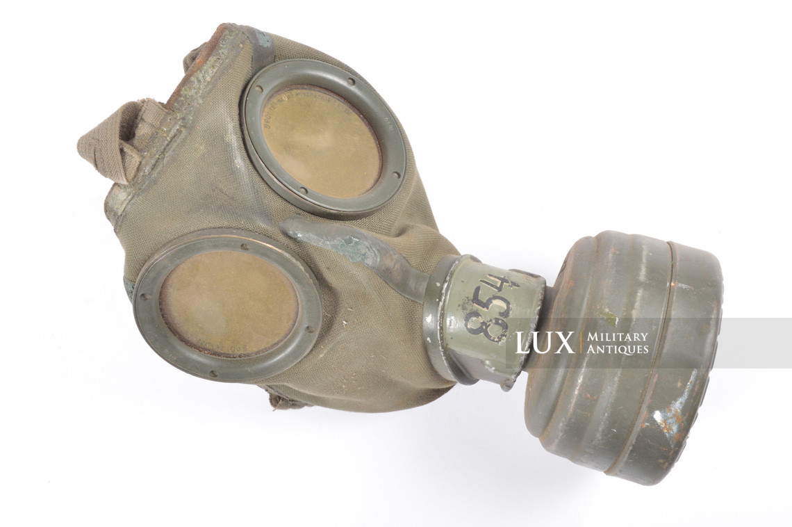 Early German gas mask canister set, «camouflaged » - photo 27