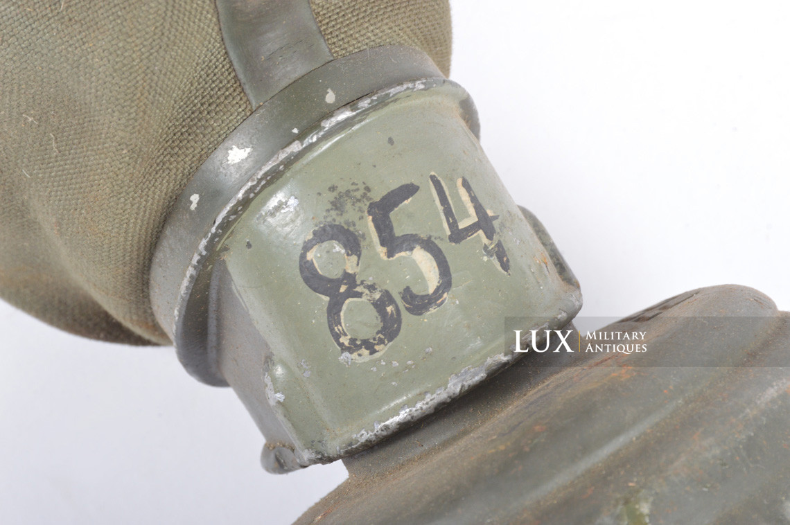 Early German gas mask canister set, «camouflaged » - photo 28