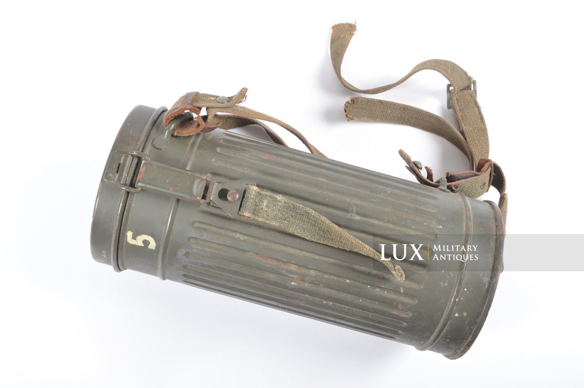 Early German Luftwaffe gas mask canister set, « PARIS » - photo 8