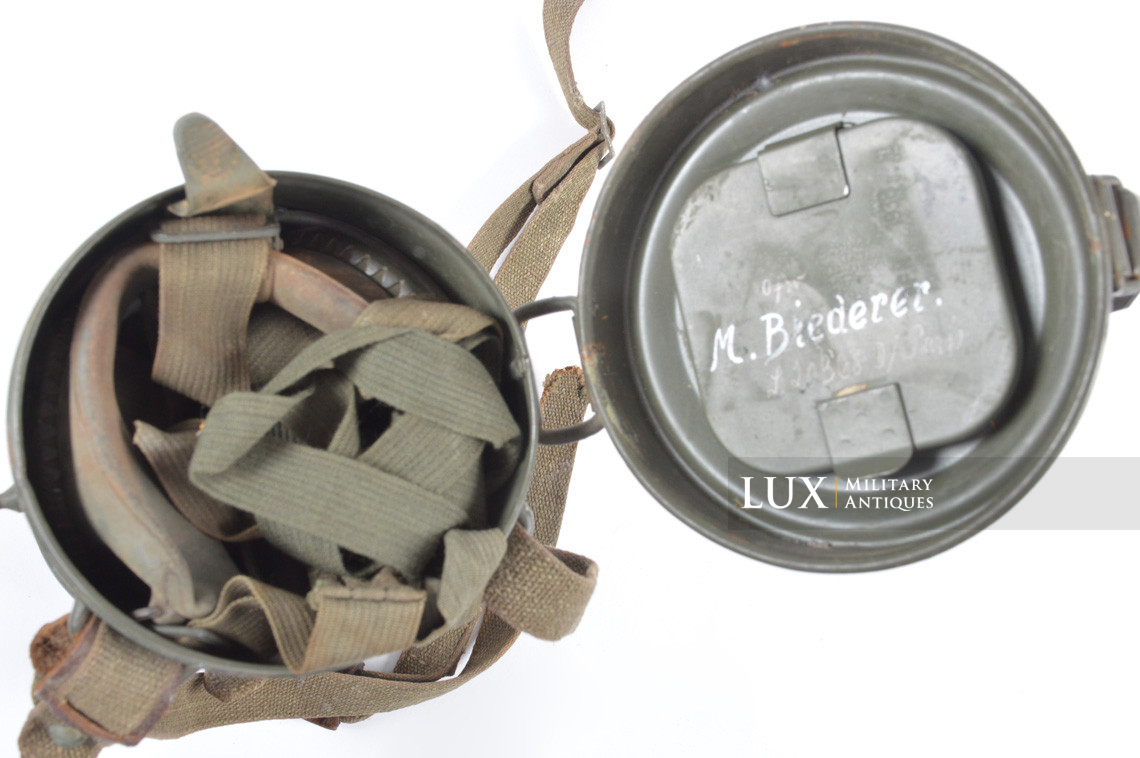 Early German Luftwaffe gas mask canister set, « PARIS » - photo 16
