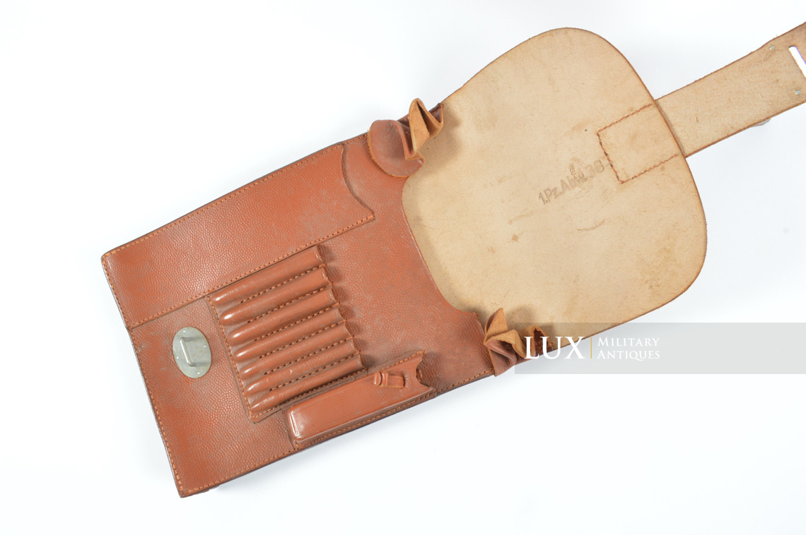 Early German brown map case, « Panzer unit marked »  - photo 10