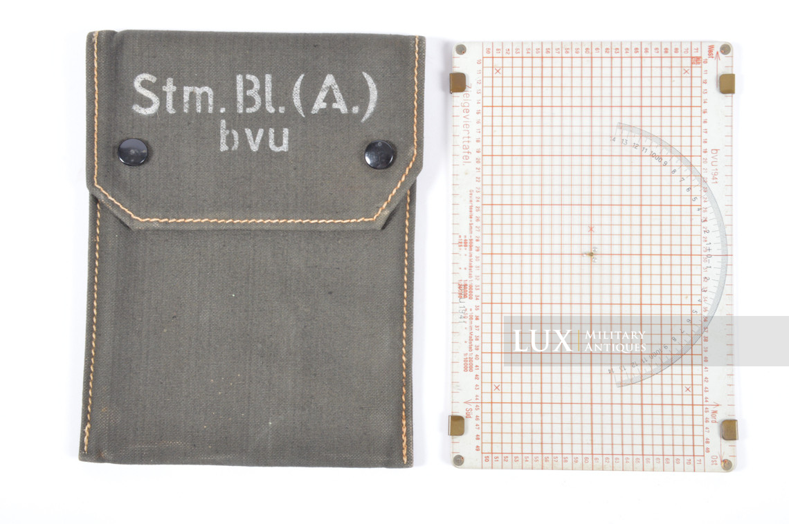 German Assault calculator / plotter tool for Artillery, « Zielgevierttafel » - photo 4