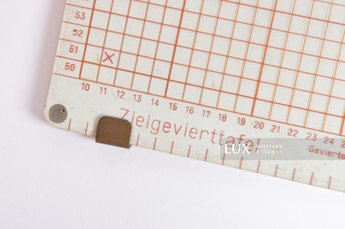 Règle allemande précoce de calcul de distance pour l’artillerie, « Zielgevierttafel » - photo 9