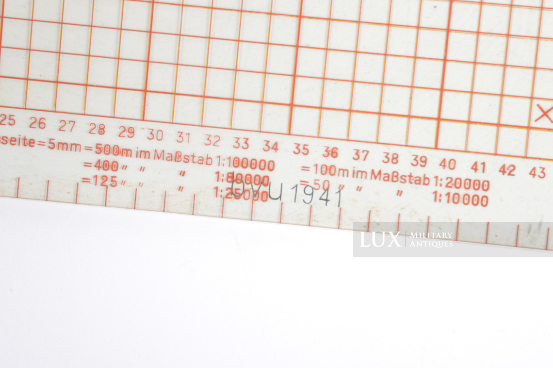 German Assault calculator / plotter tool for Artillery, « Zielgevierttafel » - photo 10